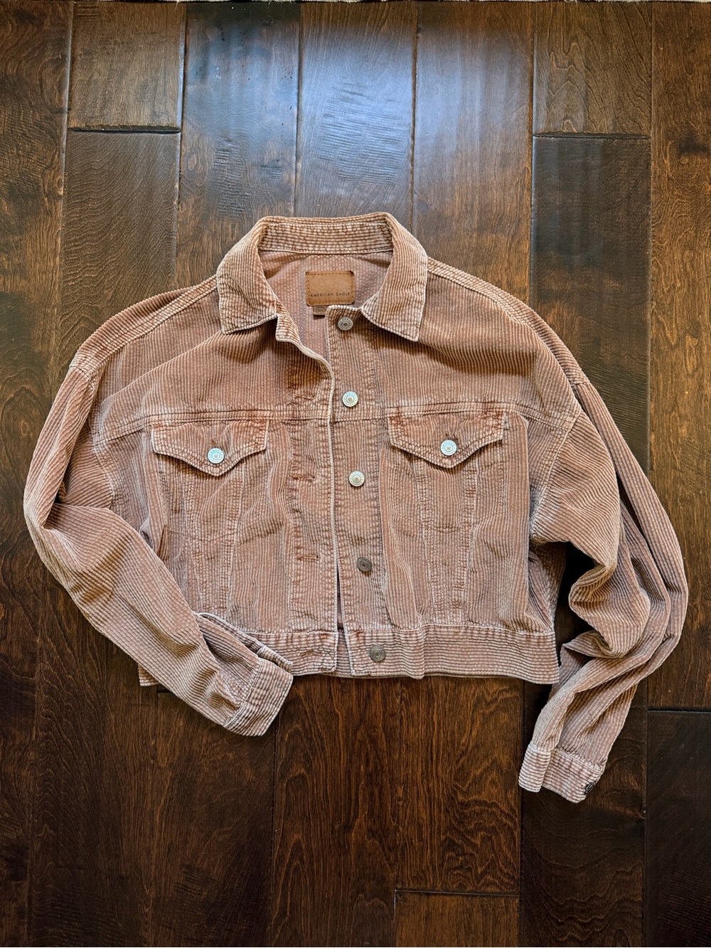 American Eagle Outfitters Cropped Corduroy Jacket XS 100% cotton